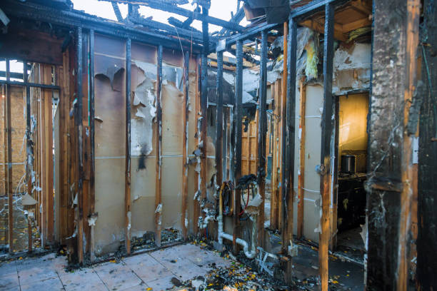 Professional Fire Damage Removal technician working in Erwinna, PA